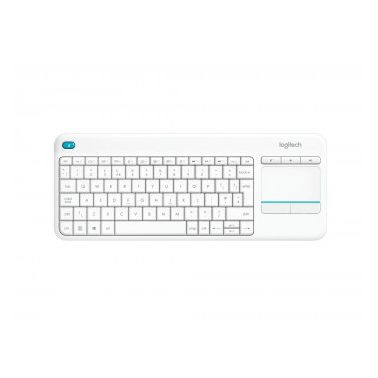 Logitech K400 Plus keyboard RF Wireless AZERTY French White