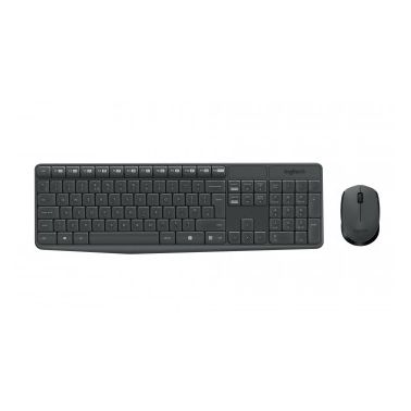 Logitech MK235 keyboard RF Wireless QWERTY Pan Nordic Black