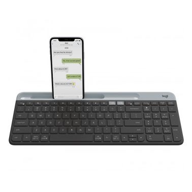 Logitech K580 keyboard RF Wireless + Bluetooth Danish,Finnish,Norwegian,Swedish Graphite