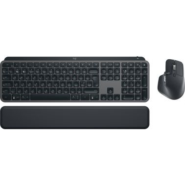 Logitech MX Keys S Combo keyboard Mouse included Office RF Wireless + Bluetooth QWERTY UK English Graphite