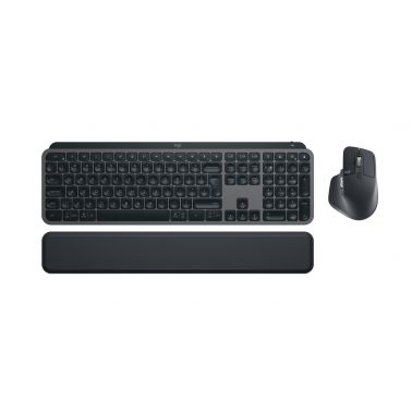 Logitech MX Keys S Combo keyboard Mouse included Office RF Wireless + Bluetooth QWERTY US International Graphite