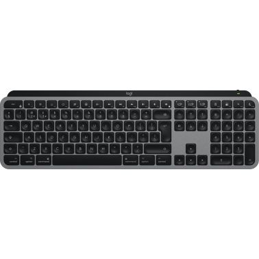 Logitech MX Keys S for Mac keyboard Office RF Wireless + Bluetooth QWERTY UK English Aluminium, Black