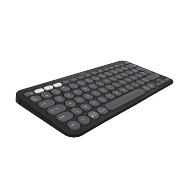 Logitech Pebble Keys 2 K380s keyboard Universal RF Wireless + Bluetooth QWERTY US International Graphite