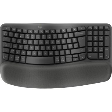 Logitech Wave Keys for Business keyboard Office RF Wireless + Bluetooth QWERTY UK English Graphite