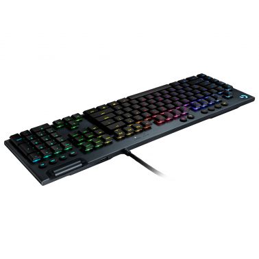 Logitech G G815 LIGHTSYNC RGB Mechanical Gaming Keyboard - GL Tactile - Full-size (100%) - USB - Mechanical - AZERTY - RGB LED - Carbon
