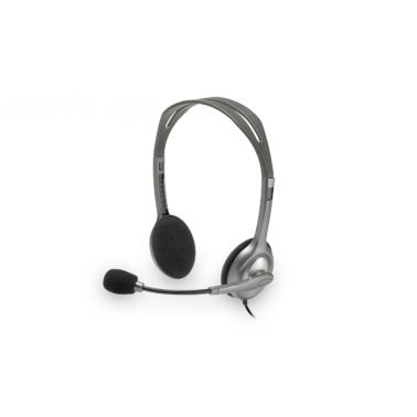 Logitech H111 Stereo Headset Wired Head-band Office/Call center Grey