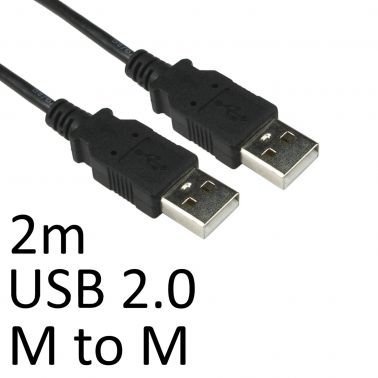 TARGET USB 2.0 A (M) to USB 2.0 A (M) 2m Black OEM Data Cable