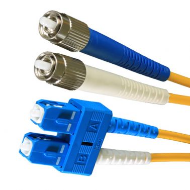 Cablenet 5m OS2 9/125 FC-SC Duplex Yellow LSOH Fibre Patch Lead