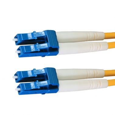 Cablenet 0.3m OS2 9/125 LC-LC Duplex Yellow LSOH Fibre Patch Lead