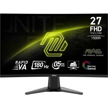 MSI MAG 27C6F computer monitor 68.6 cm (27") 1920 x 1080 pixels Full HD LCD Black