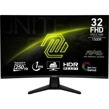 MSI MAG 32C6X computer monitor 80 cm (31.5") 1920 x 1080 pixels Full HD Black