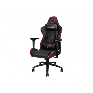 MSI MAG CH120X Gaming Chair 'Black and Red, Steel frame, Recline-able backrest, Adjustable 4D Armres