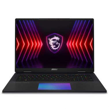 MSI Titan 18 HX A14VHG-004UK Intel® Core™ i9 i9-14900HX Laptop 45.7 cm (18") UHD+ 64 GB DDR5-SDRAM 2 TB SSD NVIDIA GeForce RTX 4080 Wi-Fi 7 (802.11be) Windows 11 Pro Black