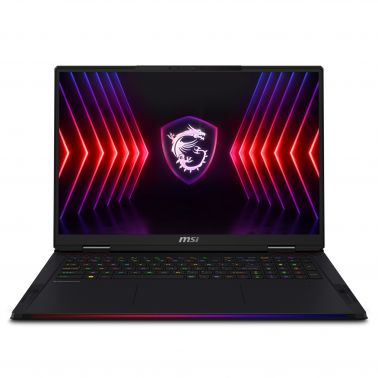 MSI Raider 18 HX A14VHG-062UK Intel® Core™ i9 i9-14900HX Laptop 45.7 cm (18") WQUXGA 32 GB DDR5-SDRAM 2 TB SSD NVIDIA GeForce RTX 4080 Wi-Fi 7 (802.11be) Windows 11 Pro Black