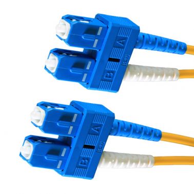 Cablenet 20m OS2 9/125 SC-SC Duplex Yellow LSOH Fibre Patch Lead