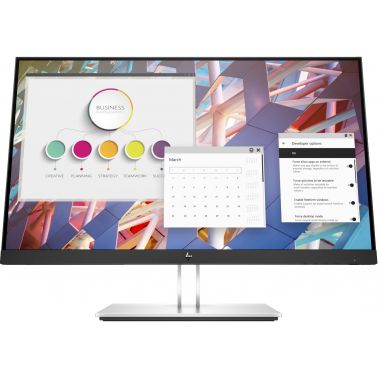 HP E-Series E24 G4 computer monitor 60.5 cm (23.8") 1920 x 1080 pixels Full HD LCD Black, Silver