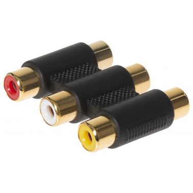 Maplin A30XF cable gender changer RCA Black, Gold