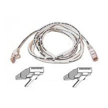 Belkin High Performance - Patch cable 5m UTP ( CAT 6 ) - white networking cable