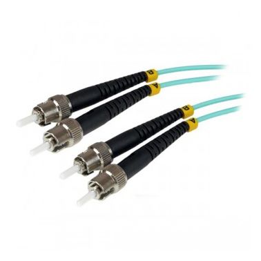 StarTech.com Fiber Optic Cable - 10 Gb Aqua - Multimode Duplex 50/125 - LSZH - ST/ST - 1 m