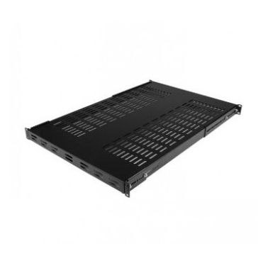 StarTech.com 1U Adjustable Mounting Depth Vented Rack Mount Shelf - Heavy Duty Fixed Rack Shelf - 250lbs / 113kg