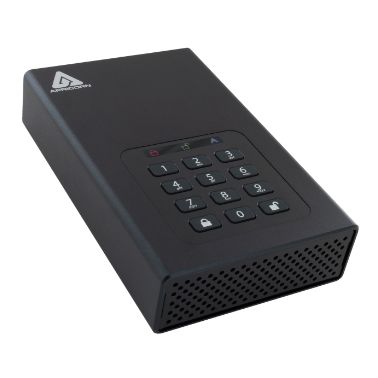 Apricorn Aegis Padlock DT external hard drive 3000 GB Black