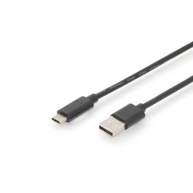 Digitus USB Type-C™ connection cable, Type-C™ to A