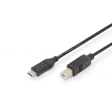 Digitus USB Type-C™ connection cable, Type-C™ to B