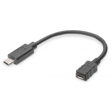 Digitus USB Type-C™ Adapter Cable, Type-C™ to micro B