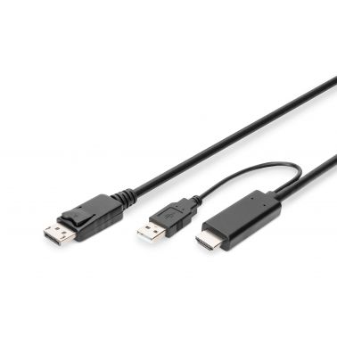 Digitus 4K HDMI Adapter Cable - HDMI to DisplayPort