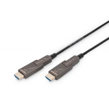 Digitus 4K - HDMI® AOC Hybrid Fiber Optic Cable with 10m removable plug