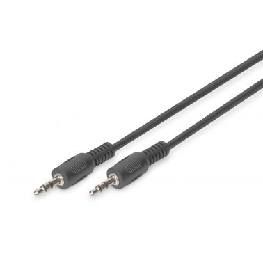 Digitus 3.5mm M/M, 1.5 m audio cable Black