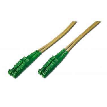 Digitus Fiber Optic Patch Cord, E2000 (8° APC) to E2000 (8° APC), Singlemode