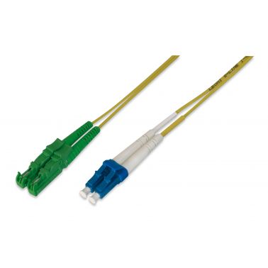 Digitus Fiber Optic Patch Cord, E2000 (8° APC) to LC (UPC), Singlemode