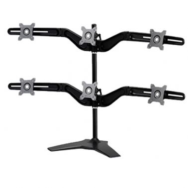 Amer Mounts AMR6S monitor mount / stand 61 cm (24") Black Desk