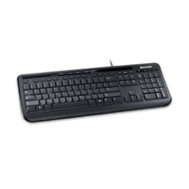 Microsoft Wired 600, Black keyboard USB QWERTY UK International