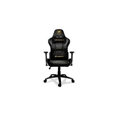 COUGAR GAMING Armor One Royal Gaming Chair Black with Gold Trim