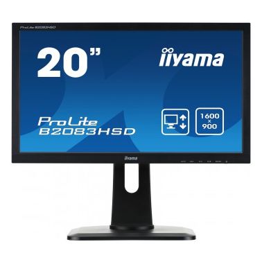 iiyama ProLite B2083HSD-B1 LED display 49.5 cm (19.5") 1600 x 900 pixels HD+ Black