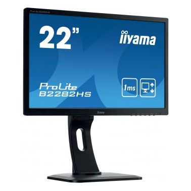 iiyama ProLite B2282HS-B1 computer monitor 54.6 cm (21.5") 1920 x 1080 pixels Full HD LED Flat Matt Black
