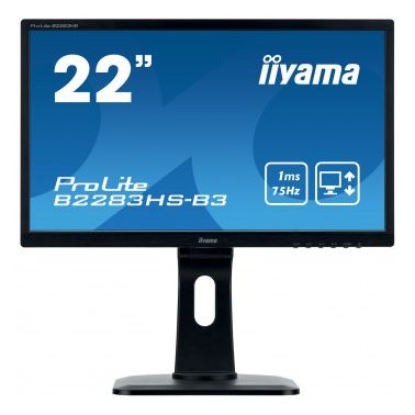 iiyama ProLite B2283HS-B3 LED display 54.6 cm (21.5") 1920 x 1080 pixels Full HD Flat Matt Black