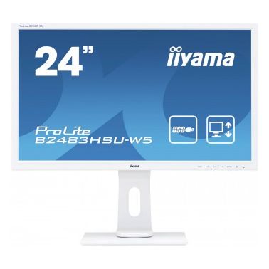 iiyama ProLite B2483HSU-W5 computer monitor 61 cm (24") 1920 x 1080 pixels Full HD LED White