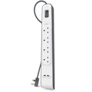 Belkin BSV401AF2M surge protector White 4 AC outlet(s) 2 m