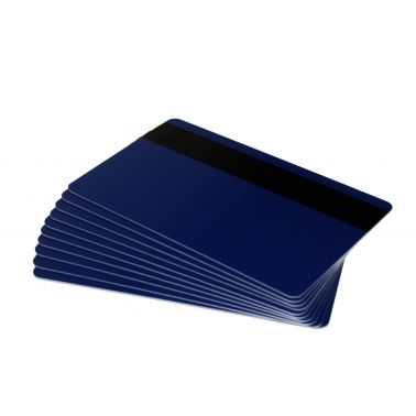 Dyestar Dark Blue 760 Micron Plastic Cards With Hi-Co Magnetic Stripe (Pack of 100)