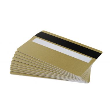 Digital ID Light Gold Premium 760 Micron Cards With Hi-Co Magnetic Stripe & Signature Strip Panel (Pack of 100)