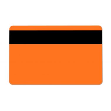 Dyestar Orange 760 Micron Plastic Cards With Hi-Co Magnetic Stripe (Pack of 100)