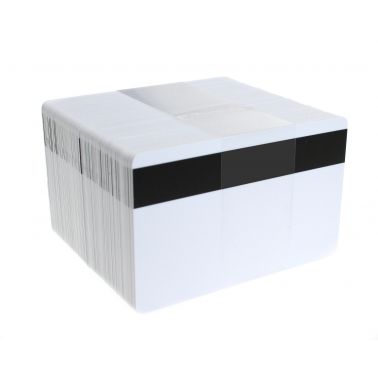 Dyestar White Plastic Cards with Hi-Co Magnetic Stripe (Pack of 100)