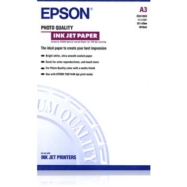 Epson Photo Quality Ink Jet Paper, DIN A3, 102g/m², 100 Sheets