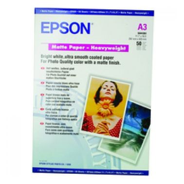 Epson Matte Paper Heavy Weight, DIN A3, 167g/m�, 50 Sheets