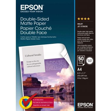 Epson Double Sided Matte Paper - A4 - 50 Sheets