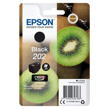 Epson C13T02E14010/202 Ink cartridge black, 250 pages 6.9ml for Epson XP 6000