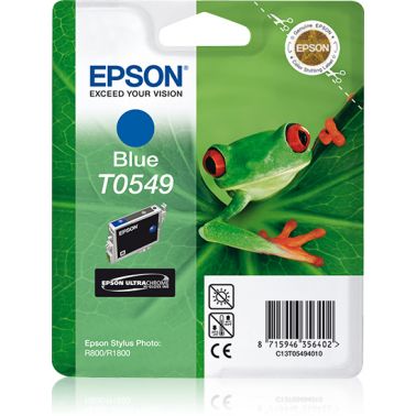 Epson C13T05494010/T0549 Ink cartridge blue, 400 pages ISO/IEC 24711 13ml for Epson Stylus Photo R 800